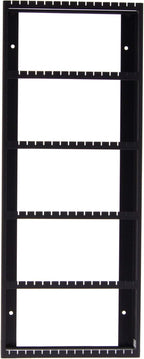Angelynn's Wall Mounted Big Earring Holder Organizer Display for Women Long Post Stud Large Dangle Hoop Pierced Earrings, Hanging Closet Jewelry Storage Rack, Jennifer Black 9"x23"