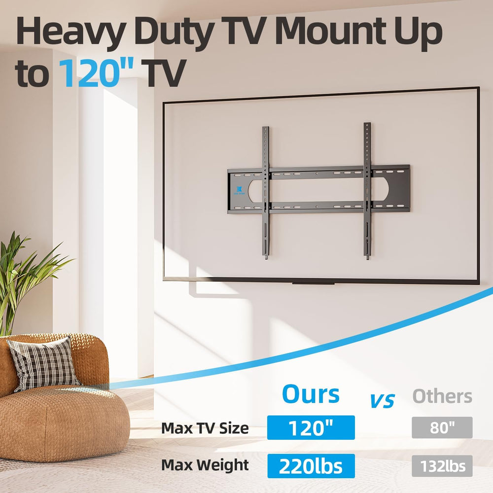 85 86 98 100 inch Heavy Duty TV Wall Mount for 55-120 inch Large TVs up to 22...