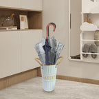 Anti?Rust Metal Frame With Drip Tray - Space?Saving Umbrella Bin Holder For Entryway Indoor Outdoor Use | Stylish Umbrella Stand Organizer With Basket Design, Vertical Storage For Wet Umbrellas