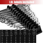 48PCS Magnetic Modular Wrench Organizer Wrench Holder - Wrenchs Tool Organizers for Tool Drawer Storage, Wrenchs Rack with Metric SAE Labels, Tool Storage Set Holder Festival for Mechanics
