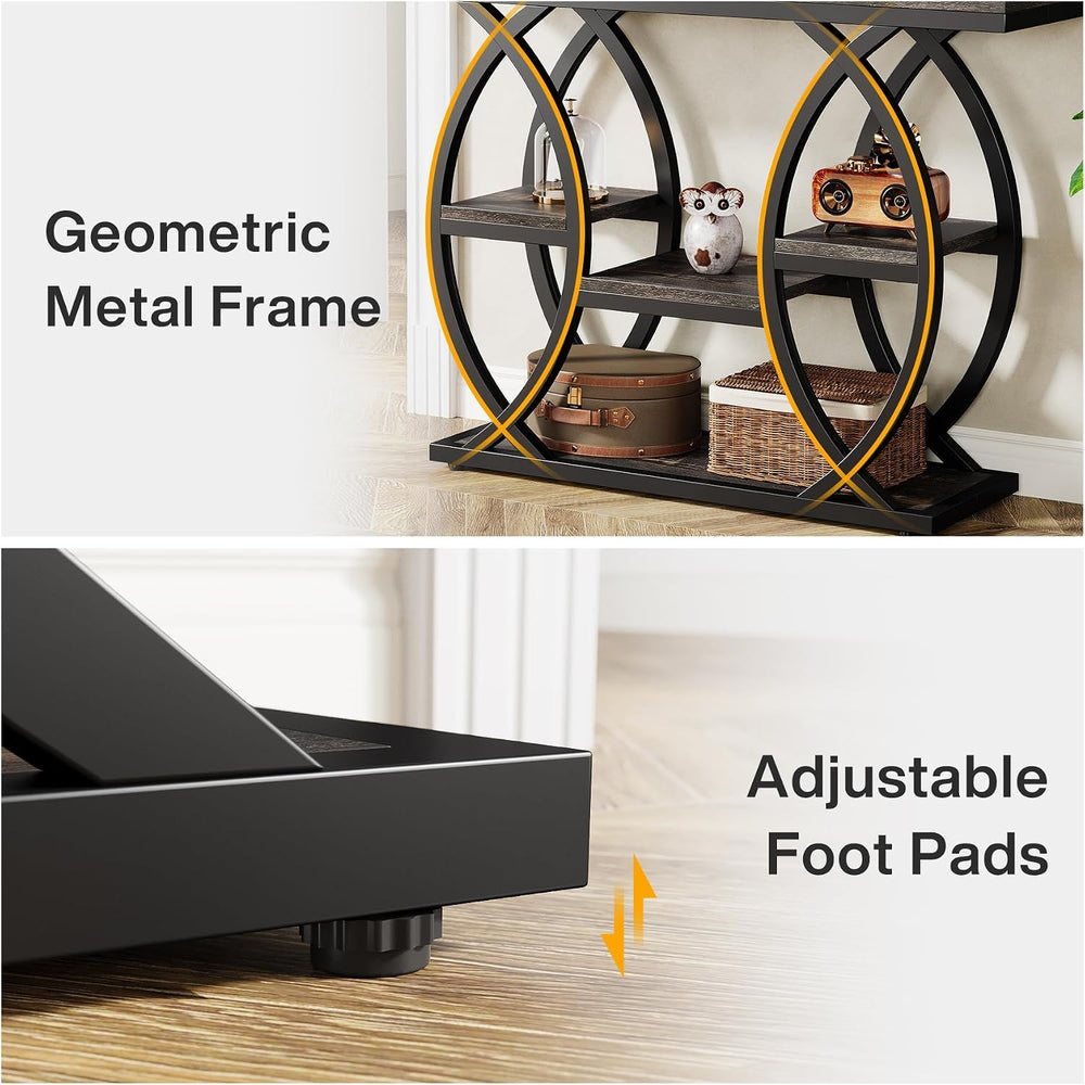 Tribesigns 39.4" Console Table, Sofa Table, Accent Tables, Black Brown |...