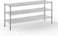 18" Deep x 60" Wide x 27" Height Wire Shelving Kit | 3-Tier | NSF Commercial Storage Rack Unit