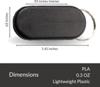 Magnetic Keychain Pill Holder - Compact, Durable, Lightweight with Sleek Minimalist Design - Secure, Discrete, Portable Pill Holder Keychain for Everyday Use (Midnight)