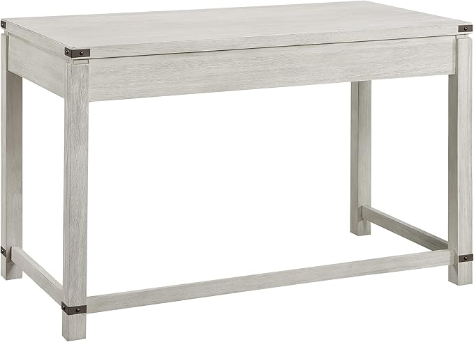 OSP Home Furnishings Baton Rouge Traditional Home Office Writing Desk, Champagne Oak
