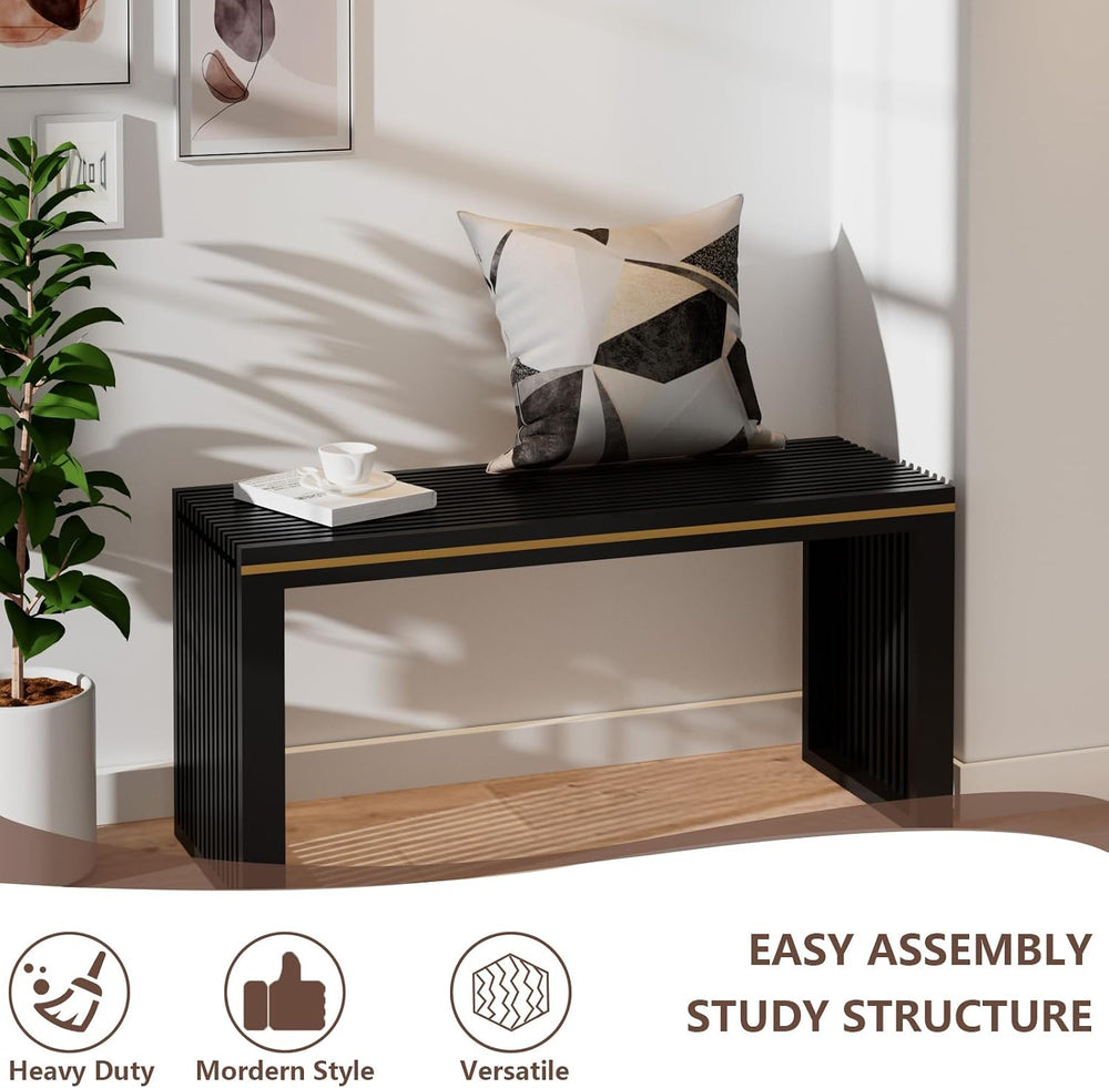 APRTAT Bamboo Dining Bench Indoor Long Entryway Shoe Rack Benchs,Outdoor Mode...