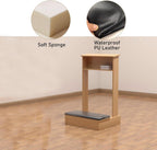 Prayer Kneeler Bench 20x16.5x33In Solid Wood Prayer Table Prayer Bench Stool with Shelf and Cushion Pad Church Pulpit Kneeling Chair Meditation Bench Stool for Church Prayers(Wood)
