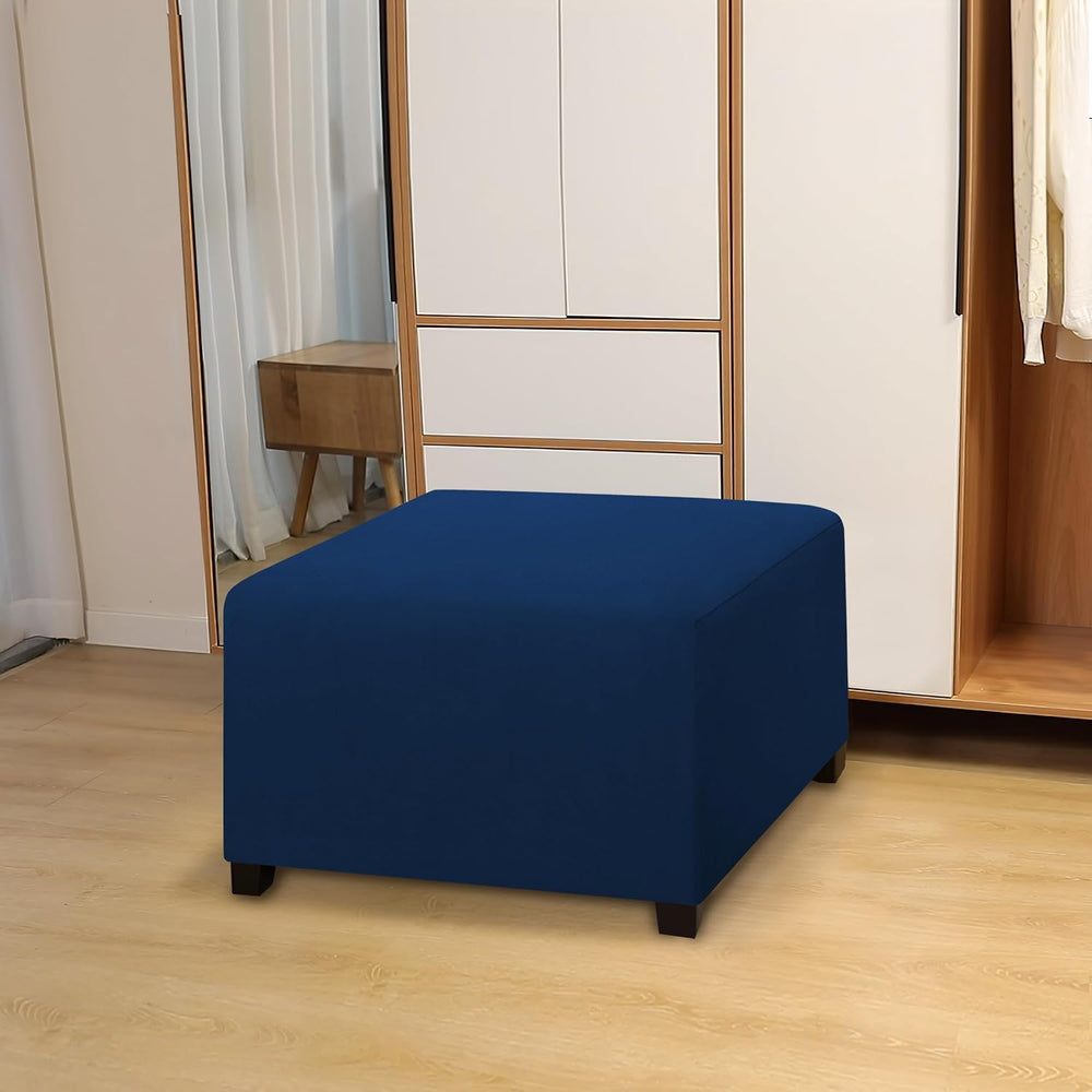 Easy-Going Waterproof Stretch 40x40x15inch Square Ottoman Cover Footstool