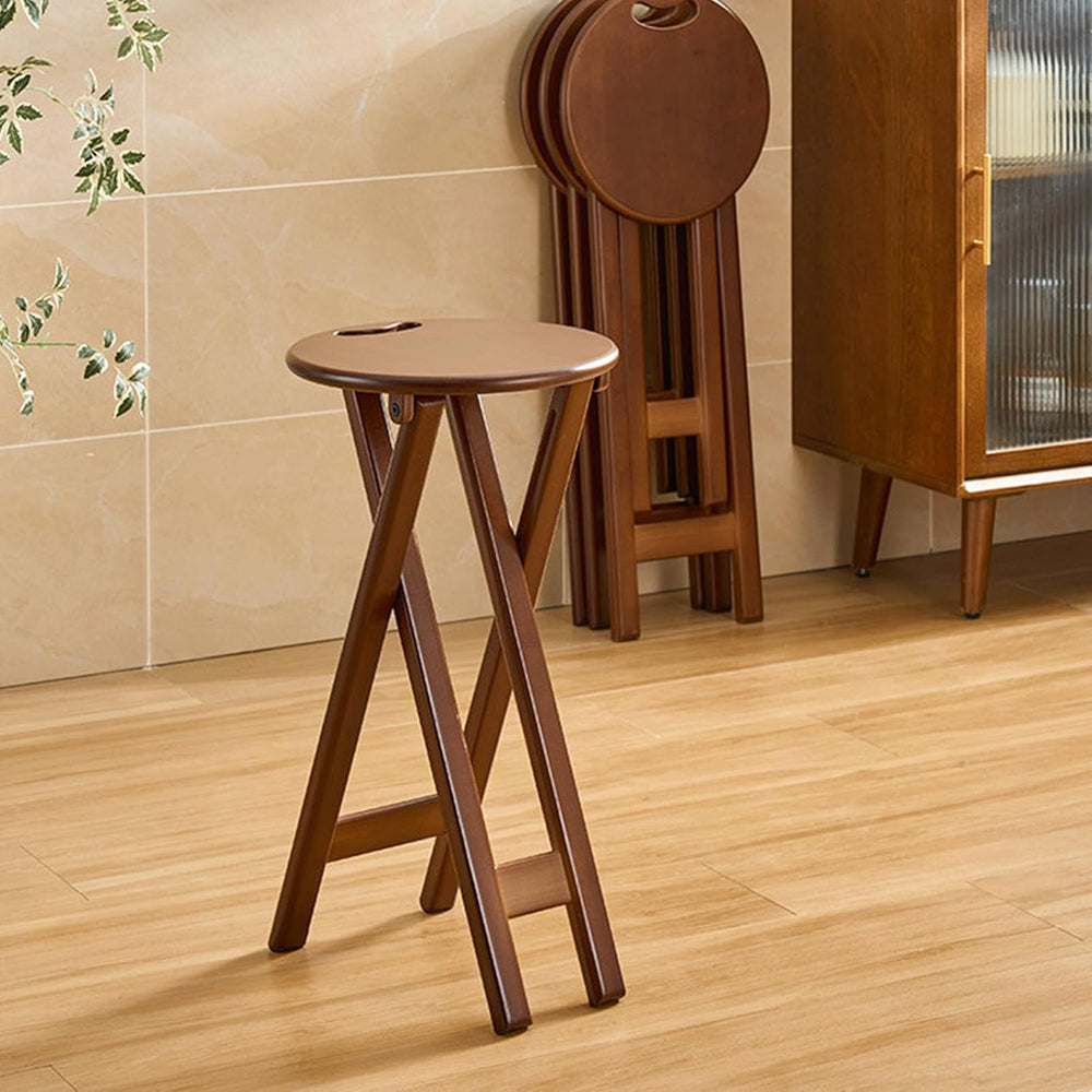 Folding Bar Stool 24.8 Inches Foldable Kitchen Bar Stool for Adults Counter H...