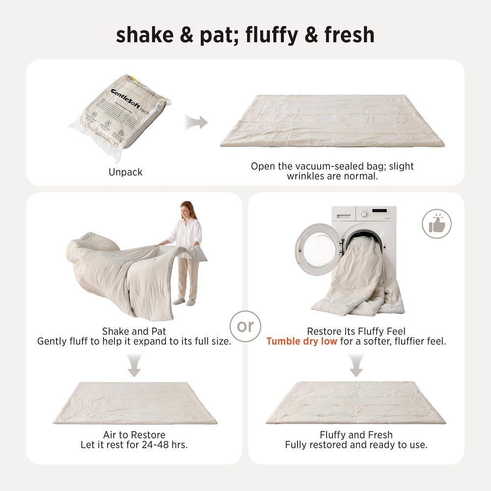 Bedsure King Comforter Set Prewashed Soft Bedding Set 3Pcs White 104"x90...