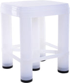 Nayasa Stool (Glossy Finish, White, Stool_518_XL_White) - by AAROHI13