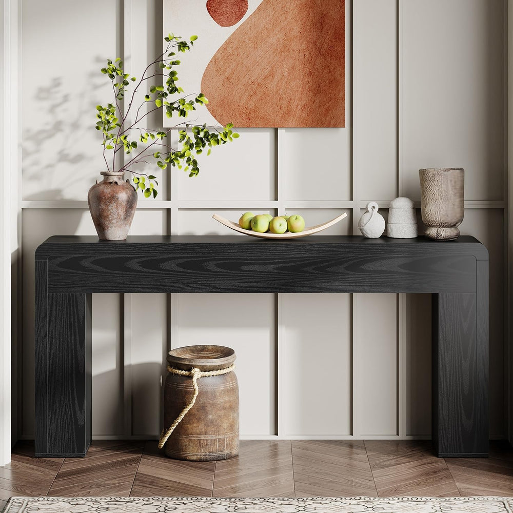 Tribesigns 70.9-Inch Extra Long Console Table | Rustic Wooden Sofa Table Behi...