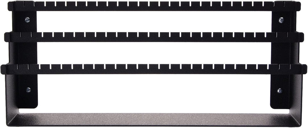 Angelynn's Freestanding or Wall Mounted Earring Holder Organizer Display for Small and Medium Post Stud Dangle Pierced Earrings, Hanging Closet Jewelry Storage Rack, Daelyn Black 6" x14 1/2"