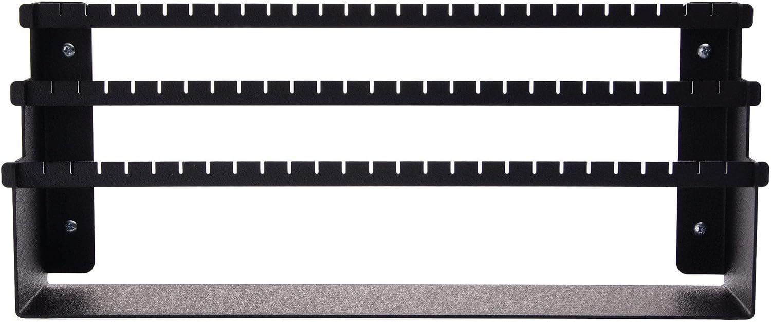 Angelynn's Freestanding or Wall Mounted Earring Holder Organizer Display for Small and Medium Post Stud Dangle Pierced Earrings, Hanging Closet Jewelry Storage Rack, Daelyn Black 6" x14 1/2"