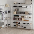 18" Deep x 72" Wide x 86" Height Wire Shelving Kit | 8-Tier | NSF Commercial Storage Rack Unit