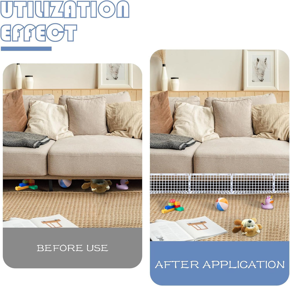 12 Pcs Under Couch Blocker for Bed Adjustable Furniture Plastic | Under Bed B...