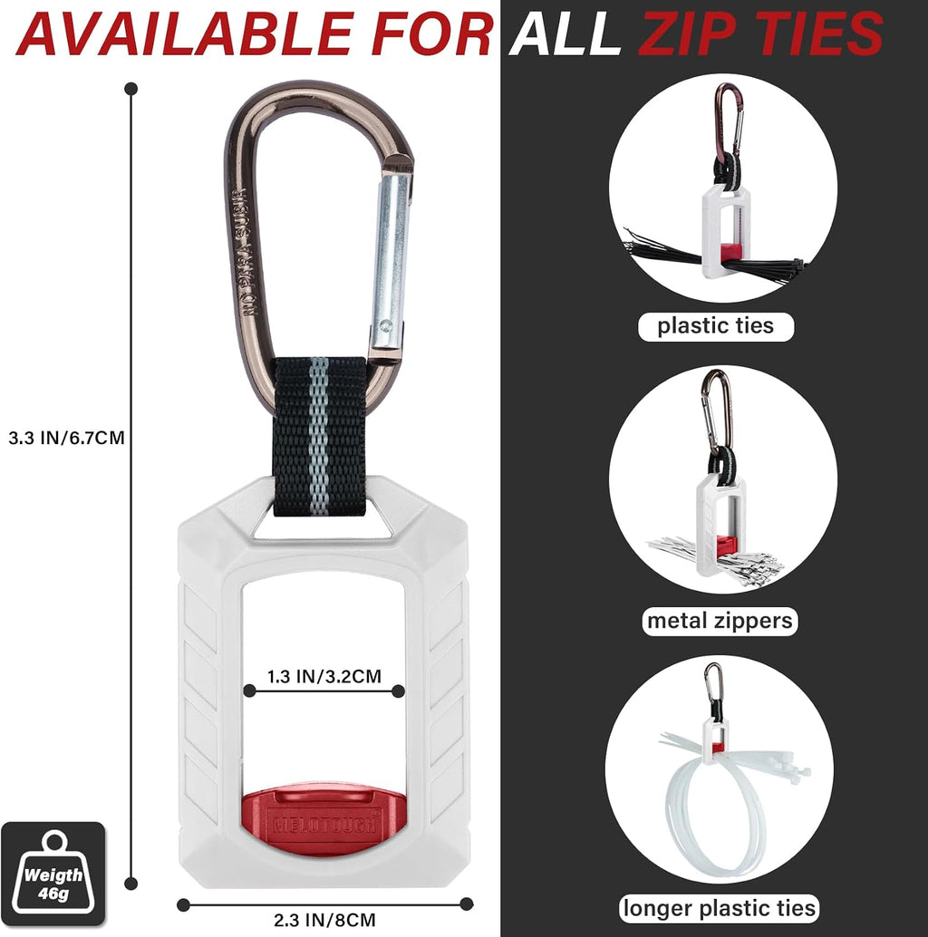 Melotough Zip Tie Organizer Zip Tie Holder,Wire Ties Keeper for Multi-Purpose Indoor and Outdoor Use,4Pcs