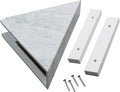 Palisade Vinyl Waterproof Corner Shower Shelf in Polar Frost