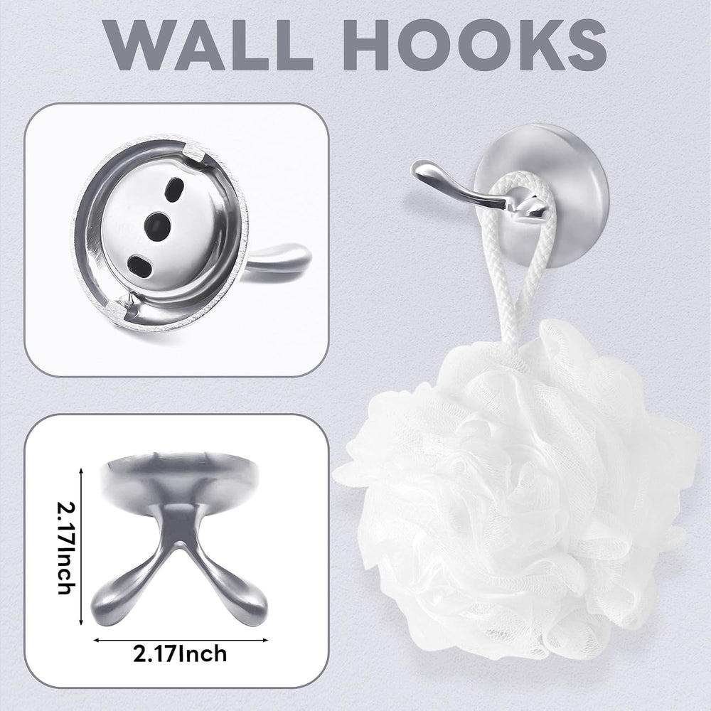 Brushed Nickel Bathroom Hardware Set Wall Mounted Brushed Nickel Accessories ...