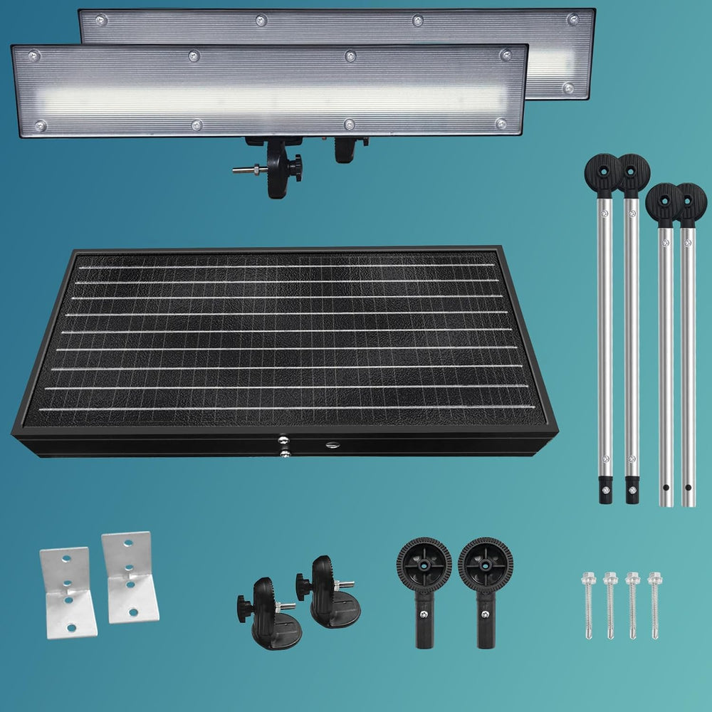 Solar Sign Light, 420Pcs LED 12000mAh Battery,Wireless Billboard Light,IP65 W...