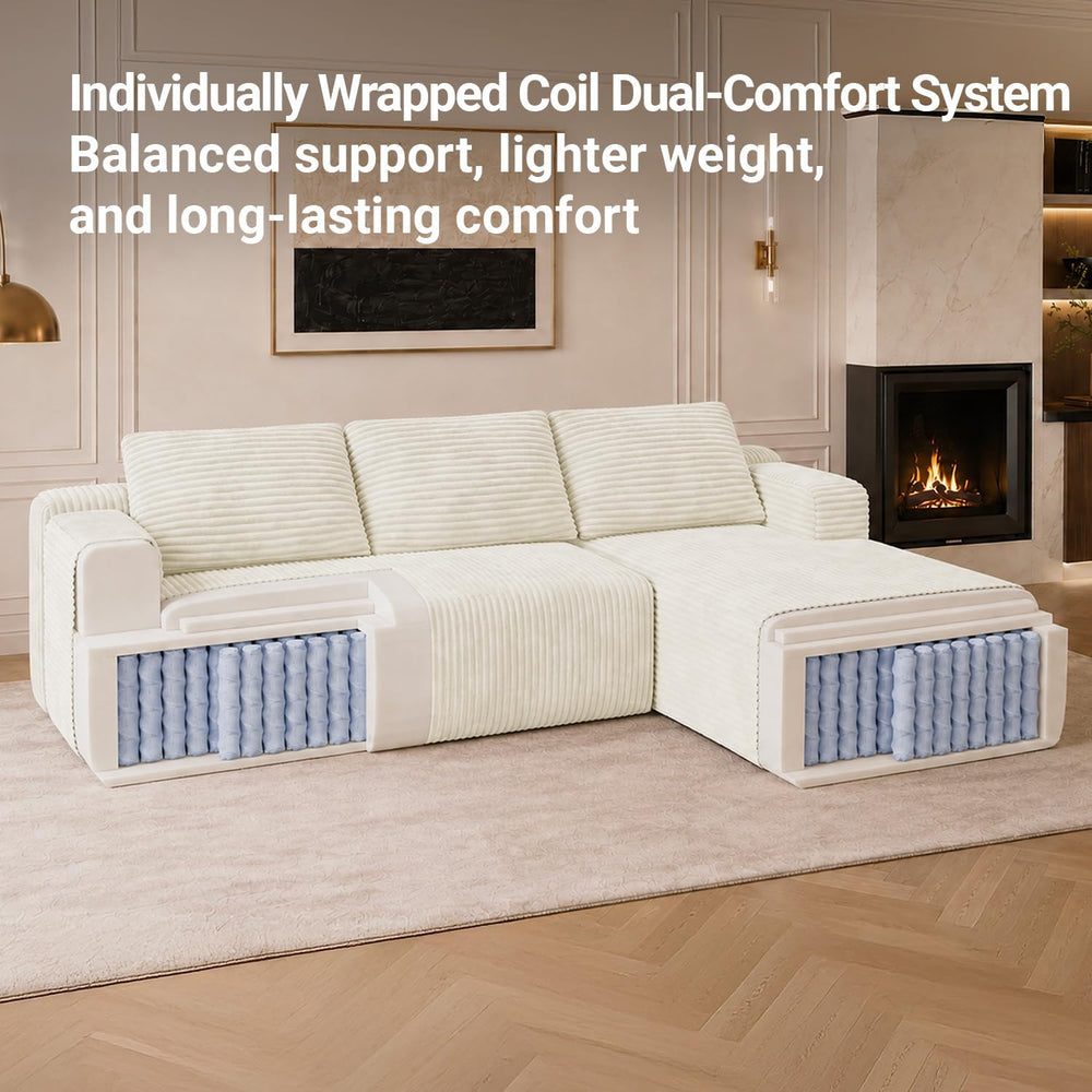 Avenco Modular Sectional Sofa, Couches for Living Room with Individually Wrap...