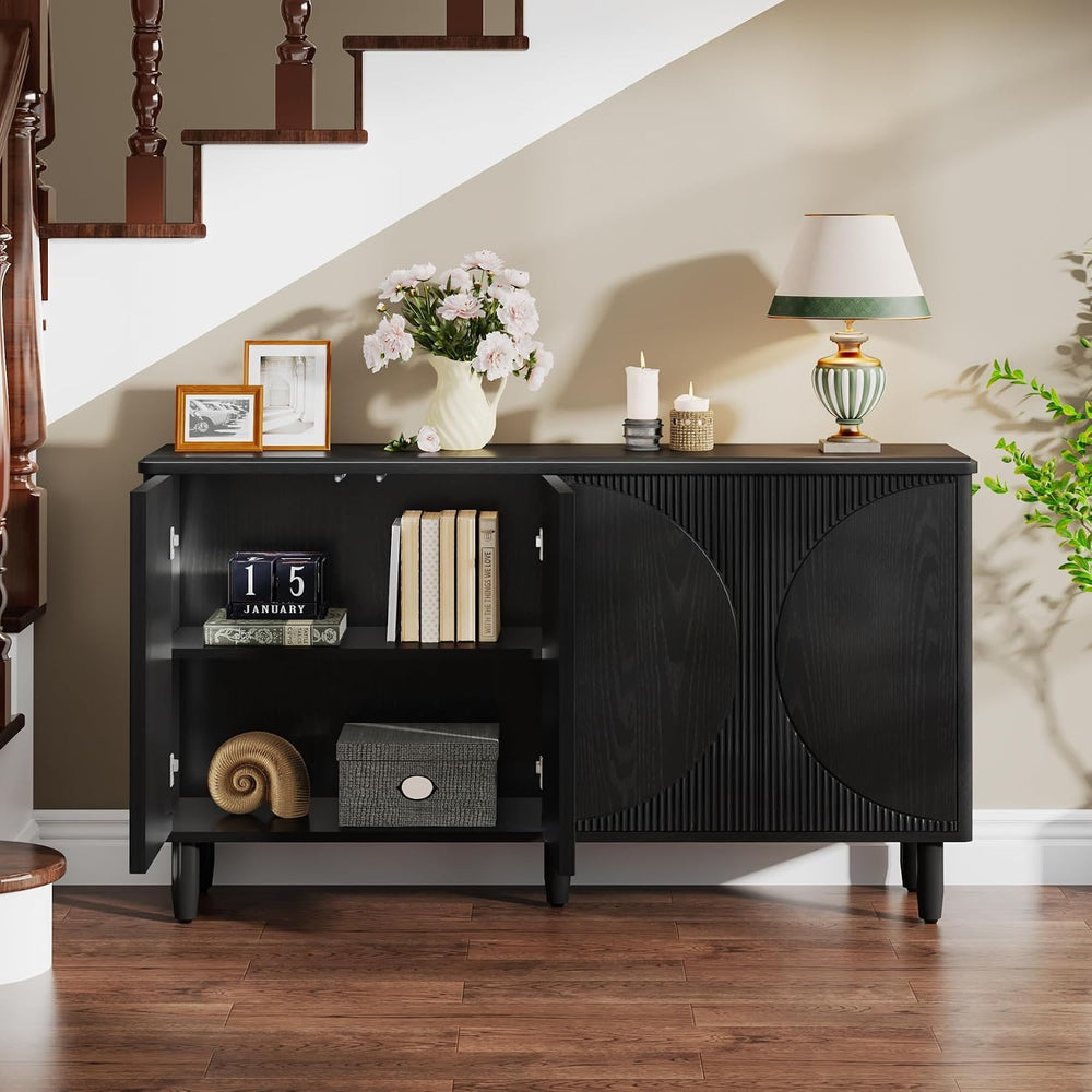 Tribesigns Buffet Cabinet Sideboard with Storage, Modern Storage Cabinet Side...