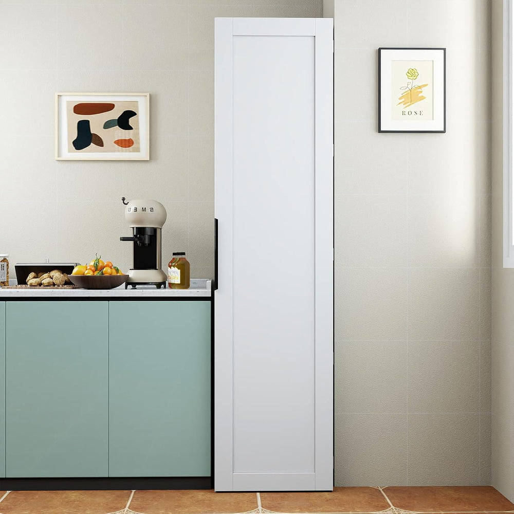 JOYSOURCE 22 in Deep Kitchen Pantry Storage Cabinet with Doors and Adjustable...