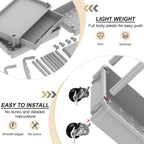 Goovilla 3 Tier Rolling Utility Cart Organizer with Removable Drawer, Stable and Sturdy Grey Rolling Storage Carts with 2 Lockable Wheels for Bathroom, Kitchen, Snack, Craft, Makeup, Baby Essentials