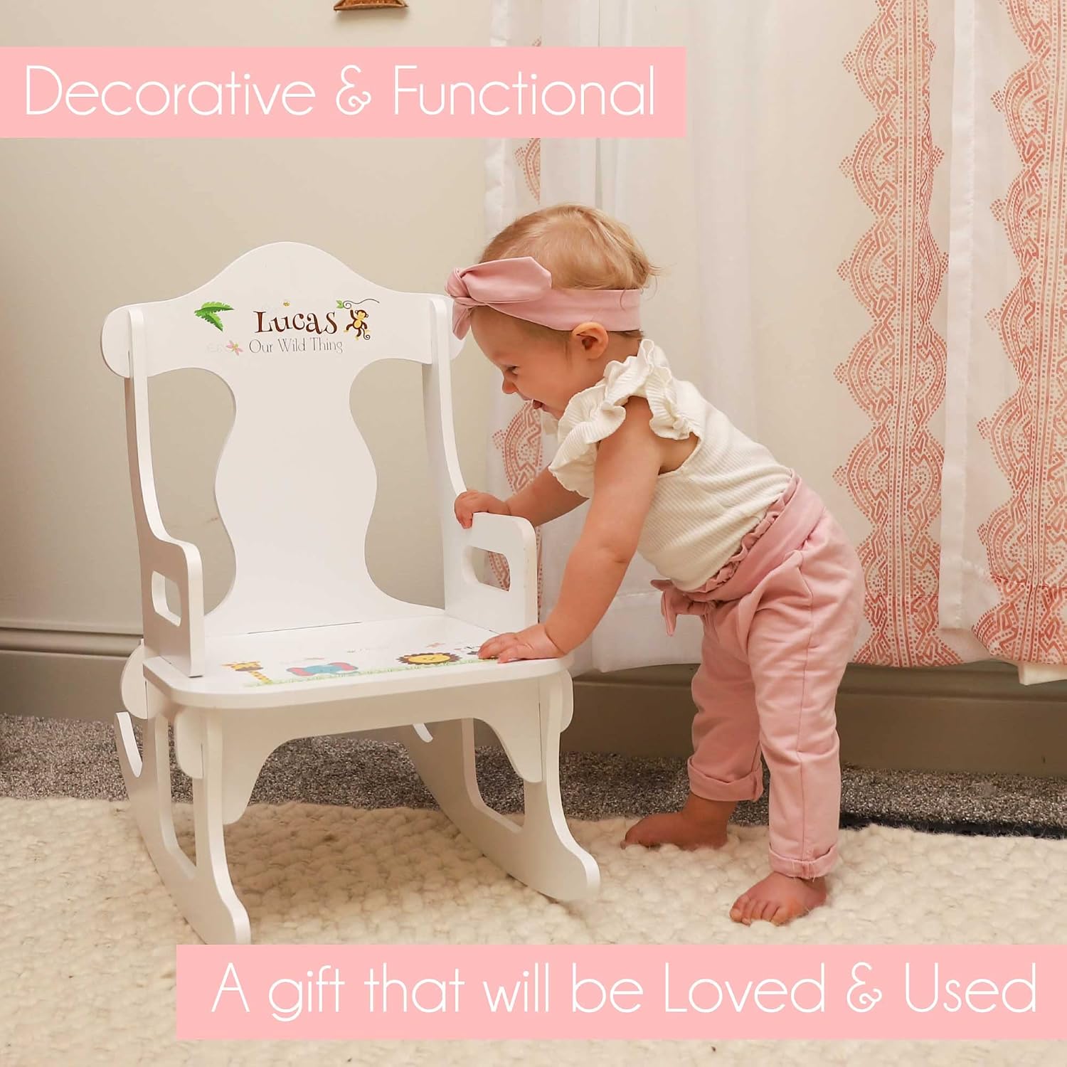 Personalized Boys Puzzle Rocker (Dinosaurs) | Personalized Kids Gift
