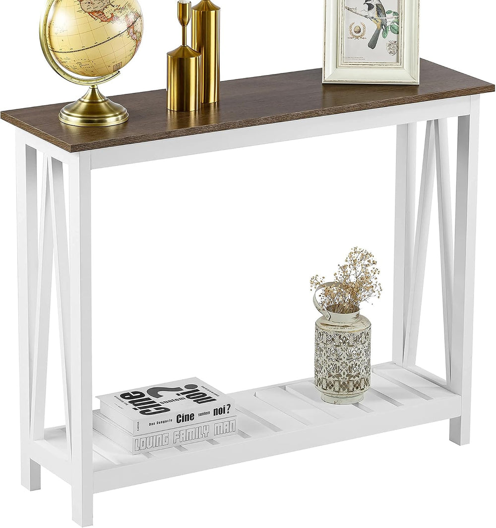 ChooChoo Farmhouse Console Table, Narrow Sofa Table for Entryway, 40 Inch | R...