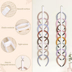 3 PCS Headband Holder Organizer for Girl,Hanging Hairband Storage for Women,White Hair Hoop Display Hair Accessories Organizer Bedroom College Dorm Decor