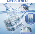 8 Pack Vacuum Storage Bags, Jumbo Cube 31x40x15 Inch, Extra Large Vacuum Seal Bgas for Comforters, Blankets, Pillow, Quilts, Space Saver Clost Oragnization, Clear