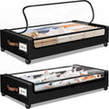 Under Bed Storage with Wheels 2Pack Storage Containers with Clear Window&Label Under Bed Drawers Rolling Under Bed Storage for Clothes,Shoes, Blankets (30.71 x 16.93 x 6.69 in, Black)