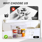Acrylic Transparent Medicine Box，Medication Lock Box, Clear Medicine Storage Organizer & First Aid Box, for Home & Travel(Clear)