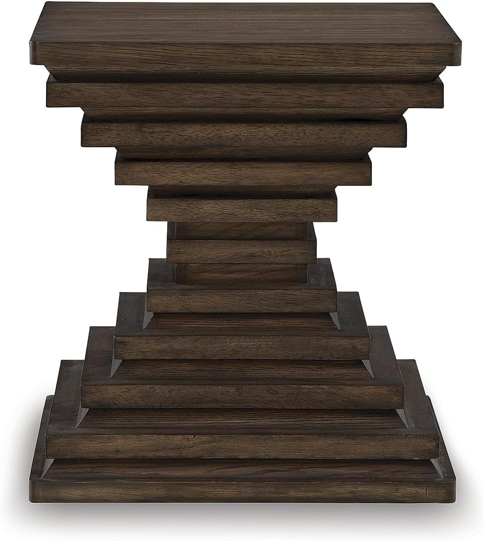 Signature Design by Ashley Hannodream Modern End Table with Architectural Geo...