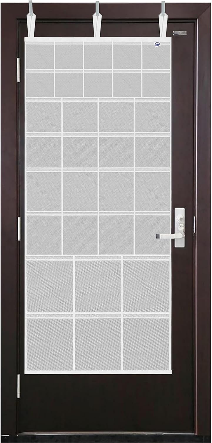 Large Mesh Over-the-Door Organizer, 34-Pocket Hanging Storage for Cruise & Home (24"x60"),Travel Essential for 2026-2027, Shoe & Bathroom Organizer for Closet, Cabin, or Behind-Door Storage