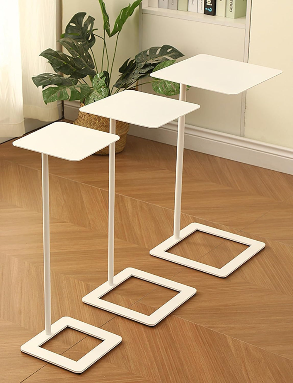 Compact Side Table with Storage Shelf - Multi-Functional End Table for Living...