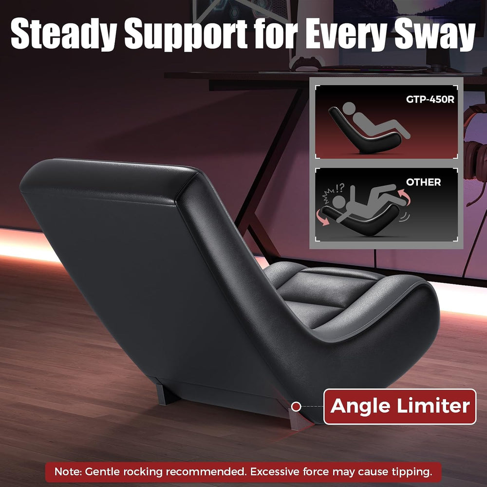 GTPLAYER Floor Rocker Gaming Chair – Adjustable Angle Limiter, Ultra Lightwei...