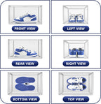 12 Pack Acrylic Shoe Boxes, Size 12 Clear Plastic Stackable Shoe Storage Boxes with Magnetic Lid Acrylic Display Case Sneaker Containers Underbed Closet Make-Up Storage Box