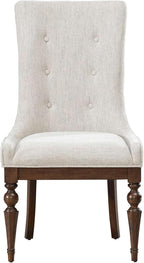 Liberty Furniture Arden Road Opt 7 Piece Trestle Table Set - 6 Upholstered Chairs - Satin Cherry