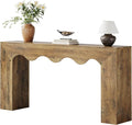 Tribesigns 63" Farmhouse Console Table, Wooden Couch Table Behind Sofa with Storage, Long Entryway Sofa Station, Narrow Console Stand with Base, Hallway Stand for Entryway, Living Room