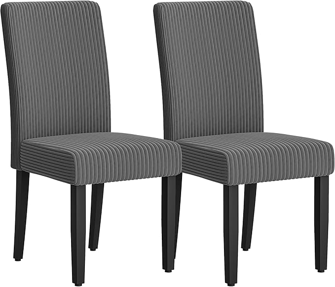 Furmax Ergonomic Dining Chairs Set of 2, Upholstered Fabric Dinning Room Chai...