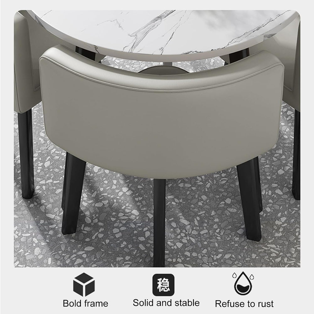 Office Reception Room Club Table and Chair Set, Home Living Room Kitchen Leis...