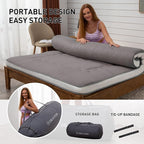 Dr.Futon Japanese Floor Futon Mattress Extra Thick Folding Roll Up Bed Topper Mat for Guest,Lounger and Tavel