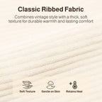 78.8" Convertible Sofa Bed, 5-in-1 Boneless Couch, No Assembly,Cream | Corduroy Boneless Loveseat Sleeper Sofa,Boneless Chair for Living Room,Futon Sleeper Couch with Removable Armrests & Pillows