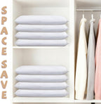 4 Pack Cashmere Sweater Storage Bags, Large Breathable Washable Pure Cotton Zipper Pouch Organizers Covers Bags for Cashmere Wool Sweaters Clothing Saree Storage Protection, 17 x 14 inch