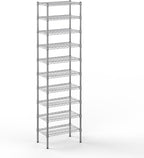 14" Deep x 24" Wide x 86" Height Wire Shelving Kit | 10-Tier | NSF Commercial Storage Rack Unit