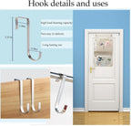 Wall Hanging Organizer – Over the Door Storage & Behind Door Organizer for Dormitory, Bathroom, Bedroom, Kitchen, Nursery, Space-Saving (White, 1 Pack)