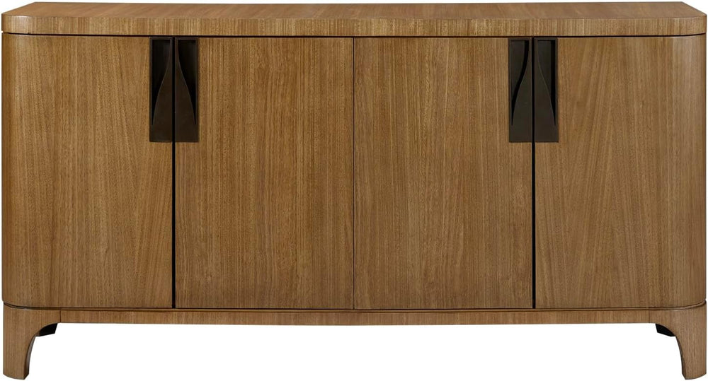 Eucalyptus Dining Server with Shelves, Tan | eucalyptus veneer server with mo...