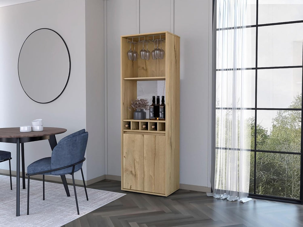 Wine Cabinet W/Shelf, Freestanding Pantry Sideboard for Kitchen Living Room,f...