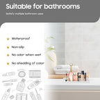 Vanity and Bathroom Tray, 7.7" ABS Countertop Organizer,Waterproof Vanity Tray for Toilet Tank,Perfume,Soap,Keys,Bathroom Accessories,Kitchen and Bath Trays,Non Slip Small Trays,White,2 Pack